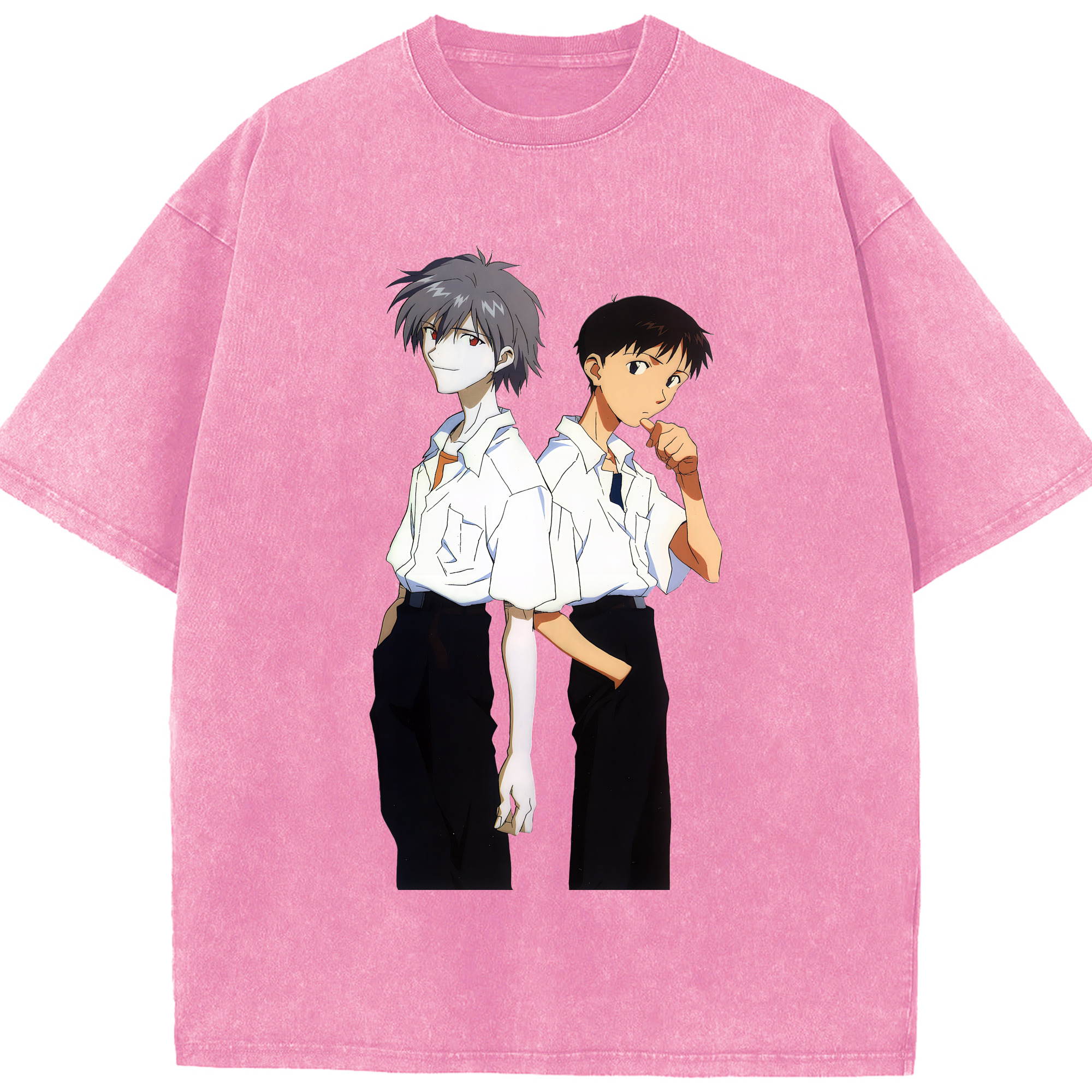 （画像用） EVA 新世紀エヴァンゲリオン 綿100% ヴィンテージ風 半袖Tシャツ（フロントプリント）